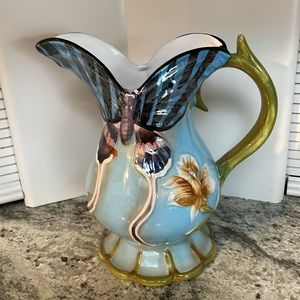 Extremely unique butterfly, water, pitcher or vase. Home Interiors.